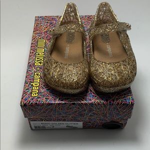 Mini Melissa + campana mixed Golden Glitter size 7